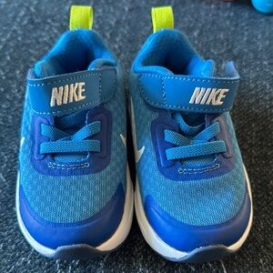 Nike Blue Mesh Sneakers with Velcro Strap 5C